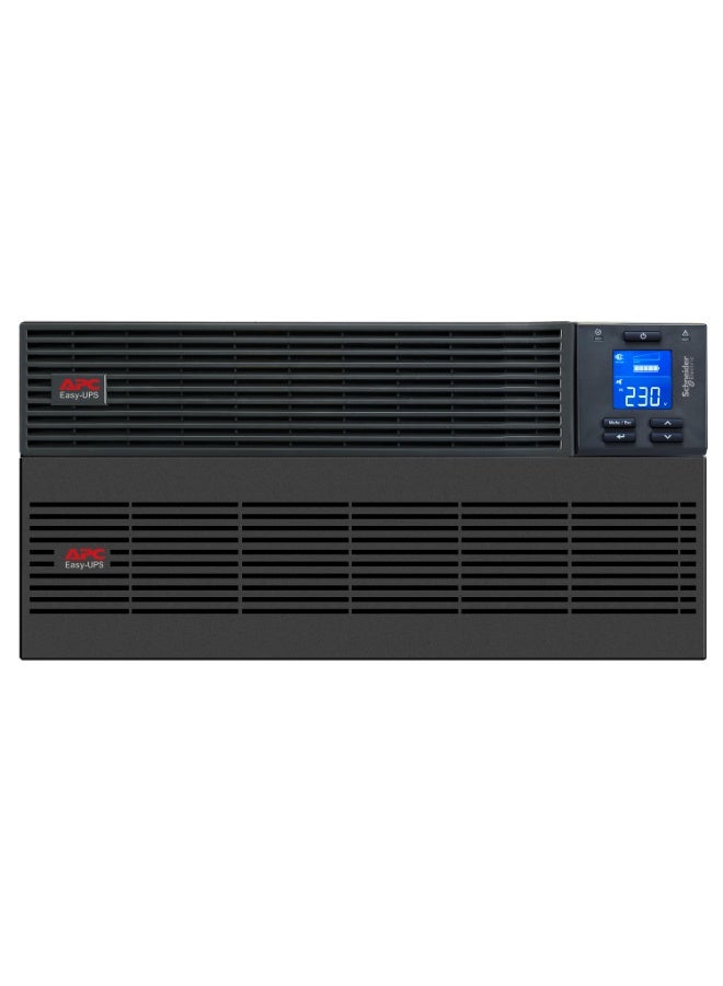 اي بي سي SRV10KRILRK | مزوّد طاقة غير منقطع من APC طراز **Easy UPS SRV** بقدرة **10000 VA**، يعمل على **230 V**، **أونلاين**، قابل للتركيب على الراك، ويشمل **مجموعة قضبان للراك وحزمة بطارية خارجية**. - Image 2